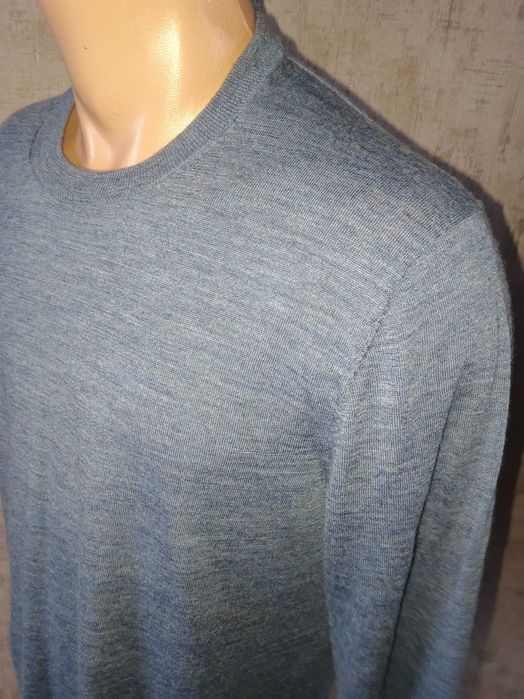 Тонкий шерстяной джемпер XL размер шерсть меринос бренд WE Голандія