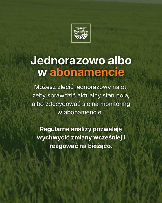 OPRYSKI I MAPY DRONEM | NDVI | Ortofotomapy | Małopolska / Podkarpacie