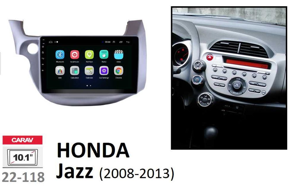 (NOVO) Rádio 2DIN • HONDA Jazz (2002 a 2013) • Android GPS [4+64GB]