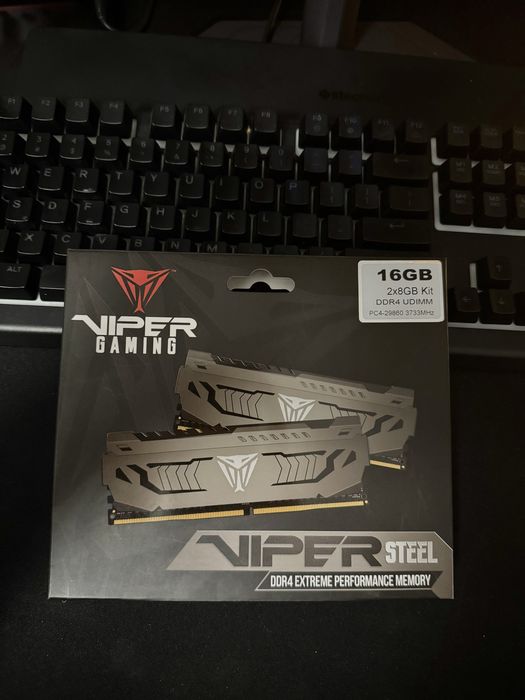 Pamięć Patriot Viper Steel, DDR4, 16 GB, 3733MHz, CL17