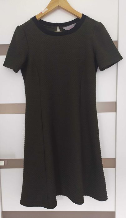 DOROTHY PERKINS wytłaczana sukienka retro S/M 38