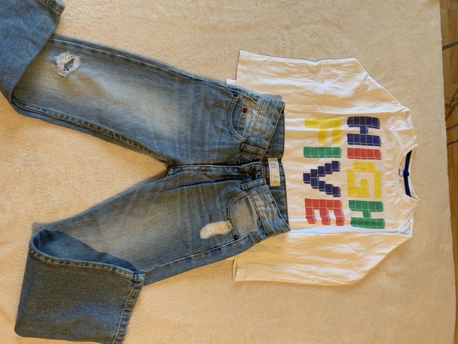 Calça ganga+sweat manga comprida, 5 anos