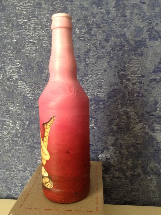 Декоративные бутылки, ручная работа, декупаж, декор, бутылки