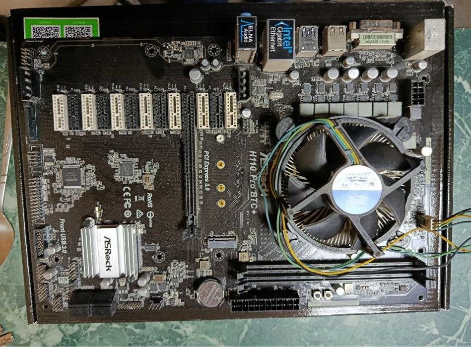 материнська плата asrock h110 pro btc+