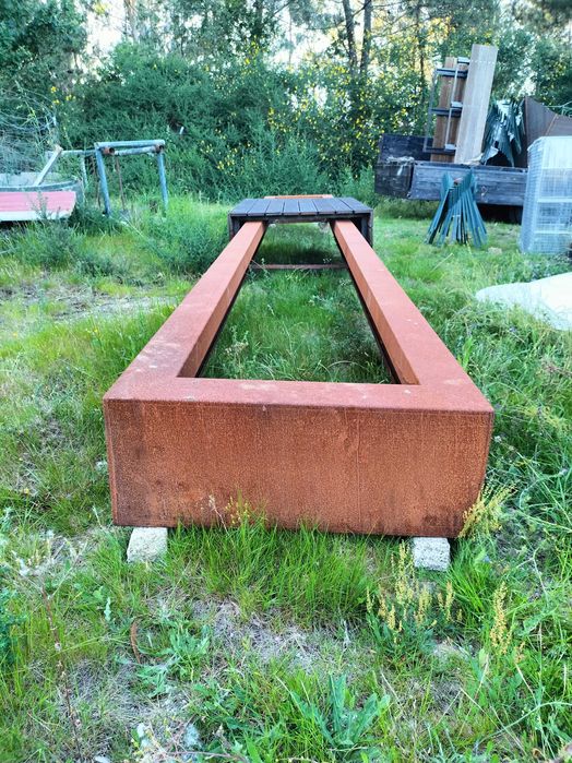 Vasos Floreiras Ferrugem Corten