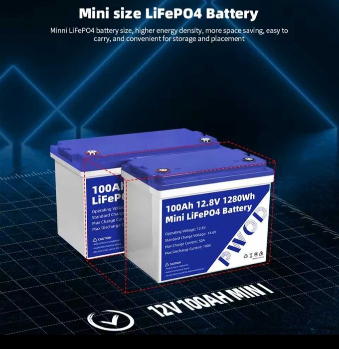 Аккумулятор(Акумулятор ДБЖ) LiFePO4 — 12В 100Aч.Своя Єнергія.