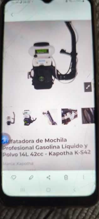 Sulfatadora para agricultura