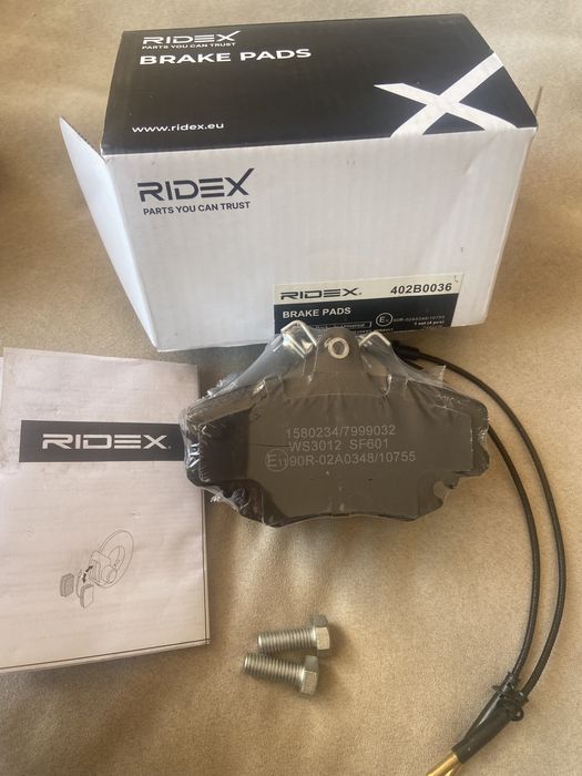 Pastilhas de Travão RIDEX 402B0036 – Novas na Caixa