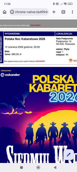 Polska Noc Kabaretowa Rzeszów 12 czerwca