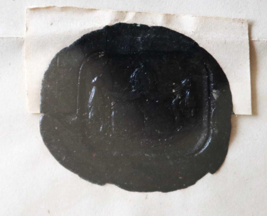 D Amélia Imperatriz do Brasil 1854 Carta Imperial assinada (Reserva AP)