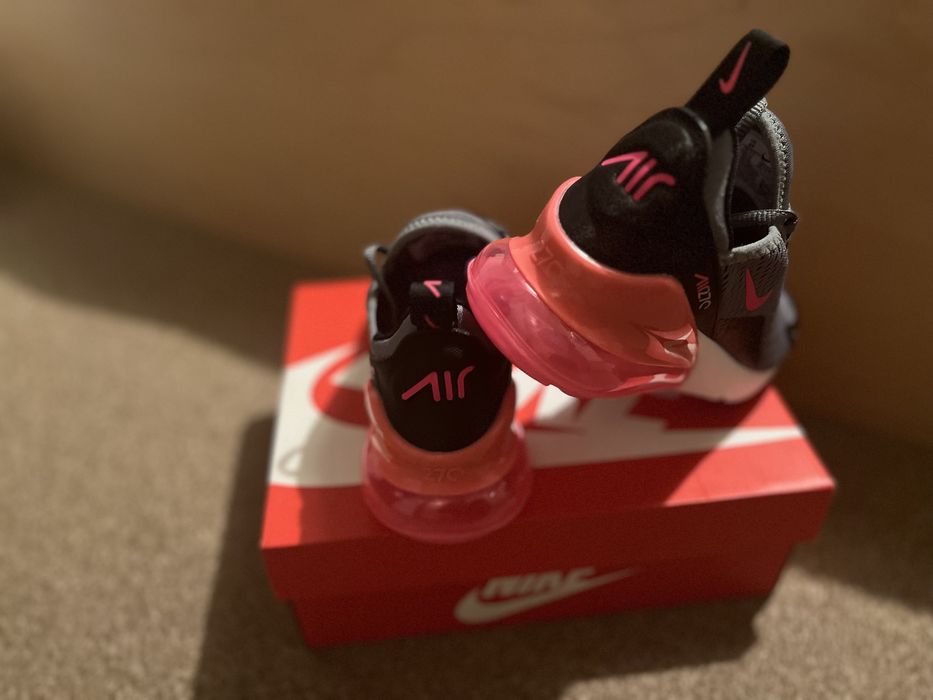Nike Air Max 270 raz założone 35 szaro różowe