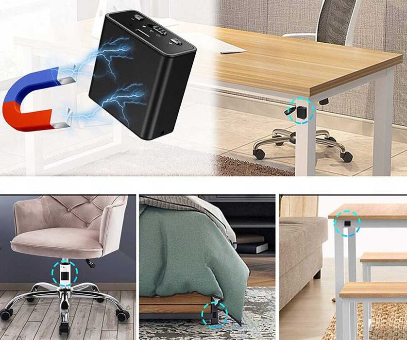Mini DYKTAFON Podsłuch Szpiegowski Detekcja Ukryty USB 32GB | GRATIS