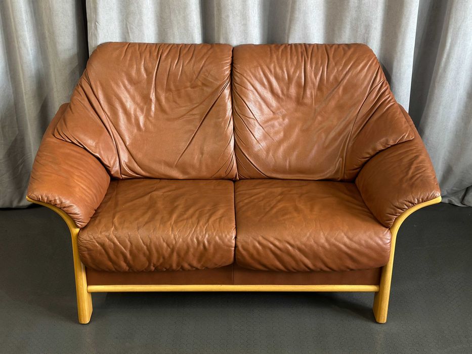 Диван-двійка Stressless/коричнево-рудий/шкіряні дивани/меблі з Європи