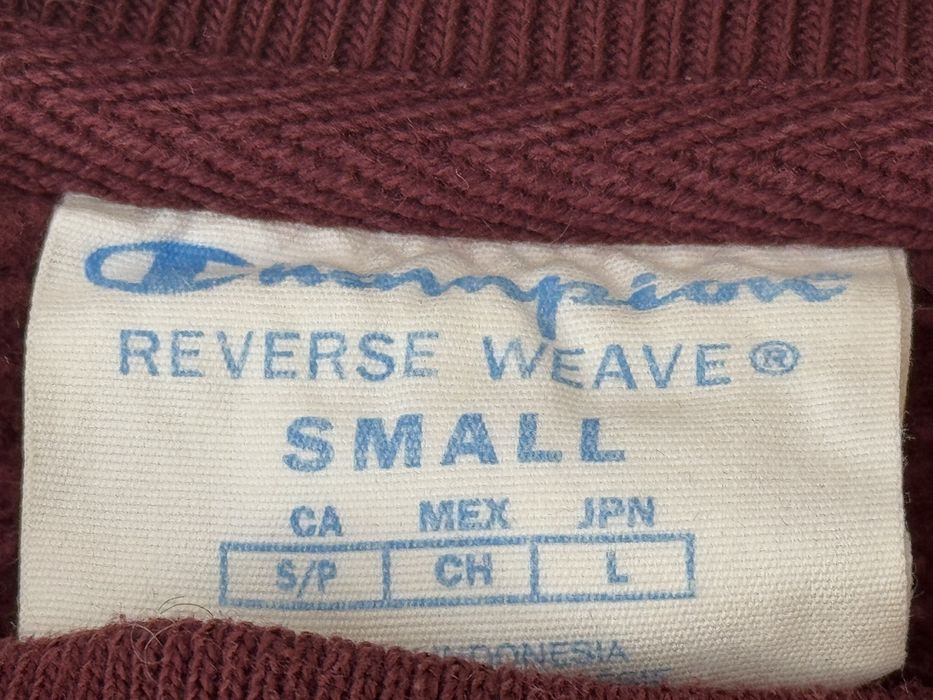 Bluza Champion S reverse wave 00s monogram spellout crewneck vintage