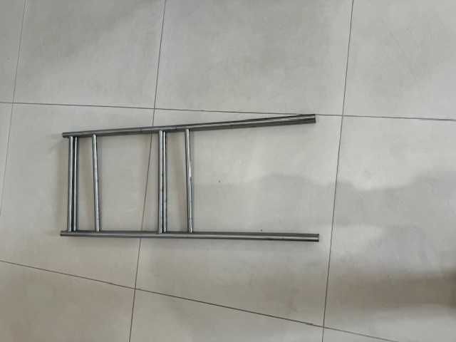 Toalheiro extensível, aço inoxidável