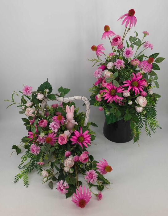 Komplet na grób, kompozycja, wiązanka na cmentarz