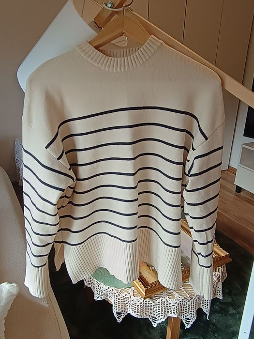 Damski sweter w pasy ZARA InPost GRATIS!!