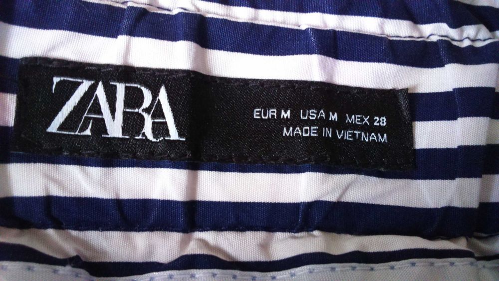 Штани  / брюки  висока посадка  котон від ZARA  р. М