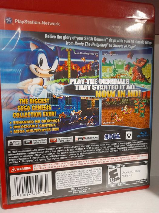 Sonic's ultimate genesis collection ps3, sklep Tychy