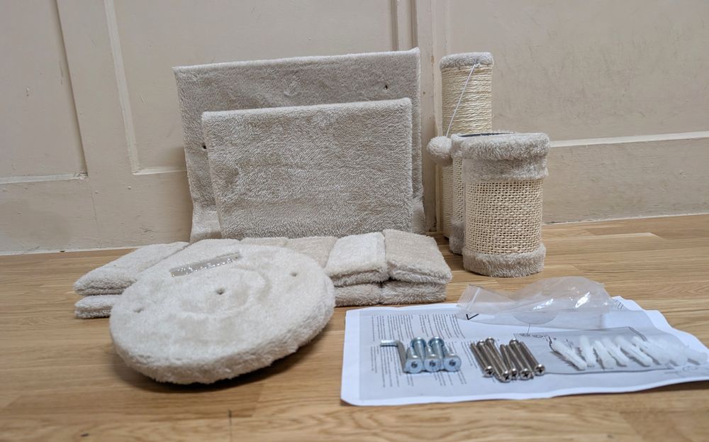 Kerbl Pet Ścianka Wspinaczkowa Matterhorn Beżowa 6 elementów Drapak