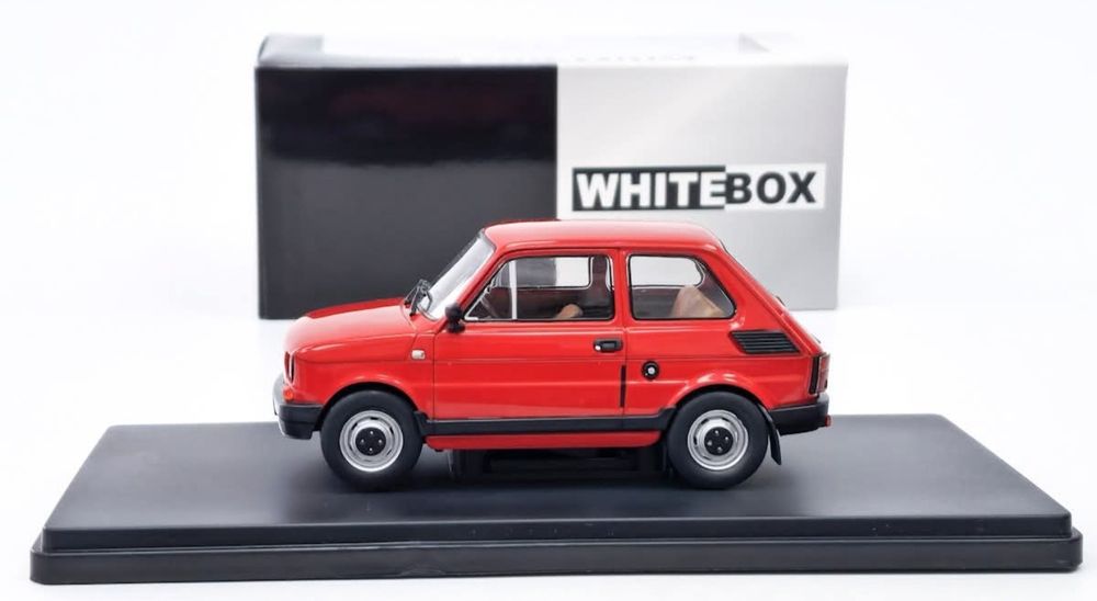 Kultowe Auta PRl WHITEBOX 1:24 Fiat 126p czerwony