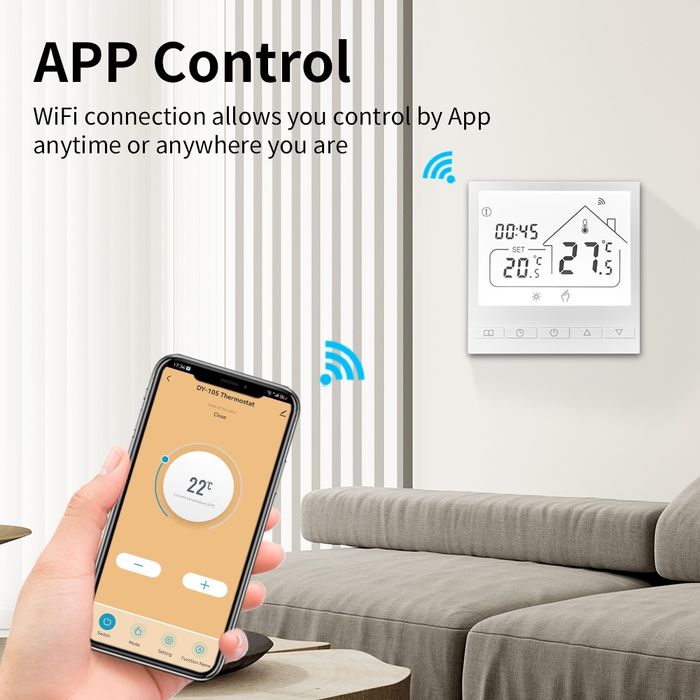 Розумний терморегулятор Wi Fi для котла Tuya Smart Thermostat термоста