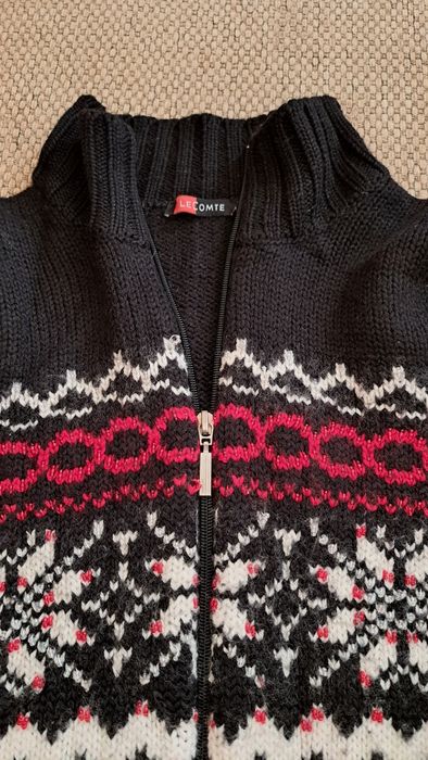 Swetr rozpinany wełniany Le Comte r. 36