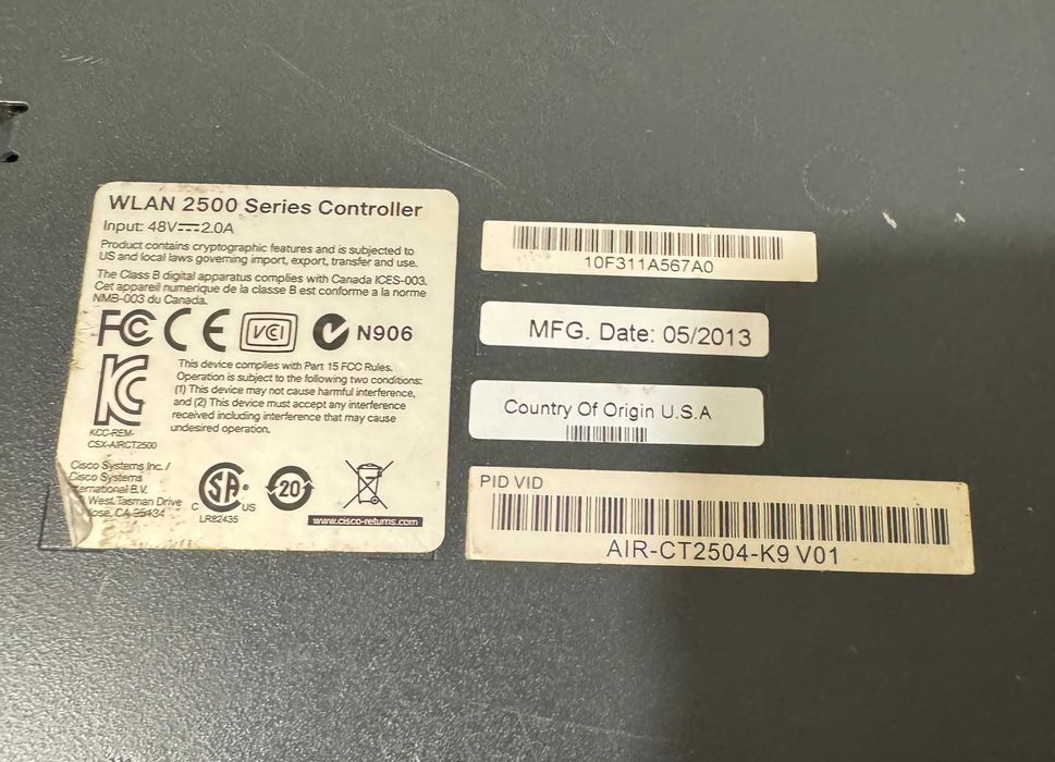 WiFi контроллер Cisco AIR-CT5760 CT2504-K9 Wireless Controller