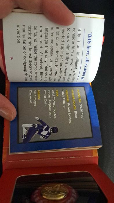 Power Rangers Mighty Morphin - anel COM LUZ +livret-NOVO-PORTES GRÁTIS