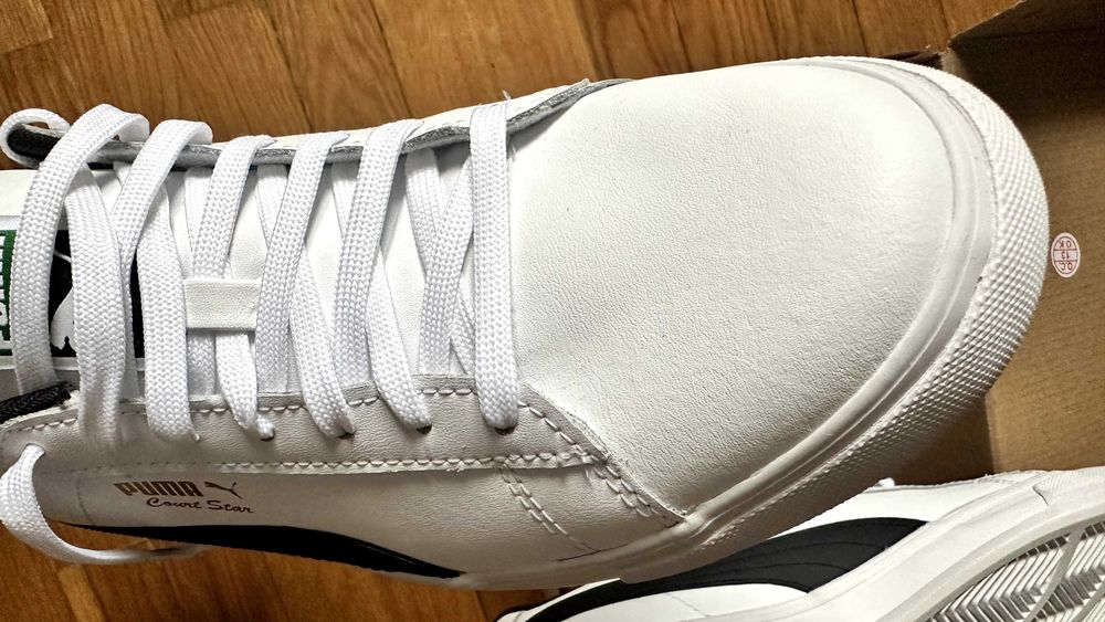 Кроссовки Puma Court Star белые кожаные 44 размер