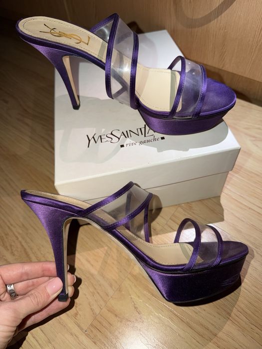 YSL мюлі фіолетові 39р