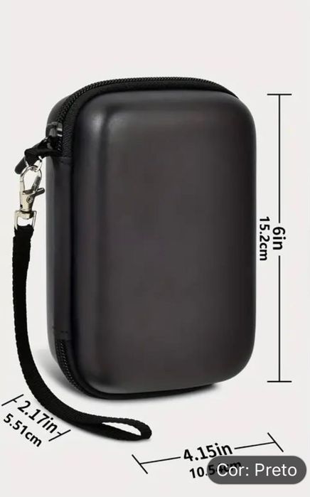 Bolsa rígida de viagem para consolas de jogos portáteis
