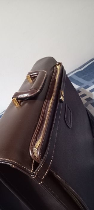 Mala executiva em pele Trussardi