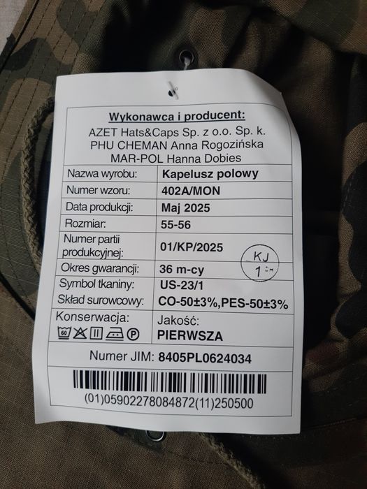 Kapelusz polowy 402A/MON