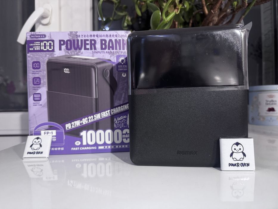+ подарунок!Павербанк Remax FP-1 100000 mAh 27W, PD/QC!