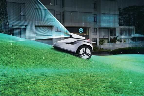 PROMOCJA WYPRZEDAŻ Robot koszący TerraMow V1000 bez kabli, bez GPS, bez RTK, AI 3 lata GW