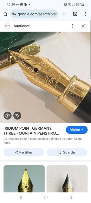 Caneta Vintage Caneta de Tinta Permanente, IRIDIUM POIT - GERMANY.