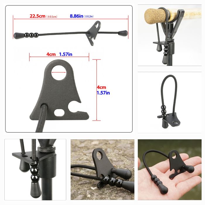 Blokada dolnika wędki karpiowej - (Bungee Rod Lock).