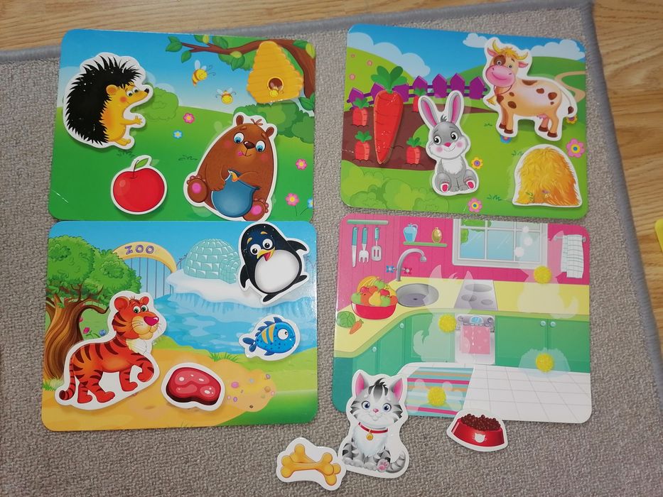 Czuczu puzzle 2+,rzepy zwierzęta, puzzle piankowe liczby
