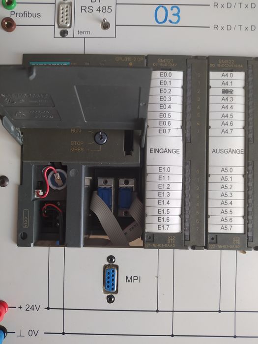 Intex emt system  stanowisko dydaktyczne plc siemens step7 simatic cpu