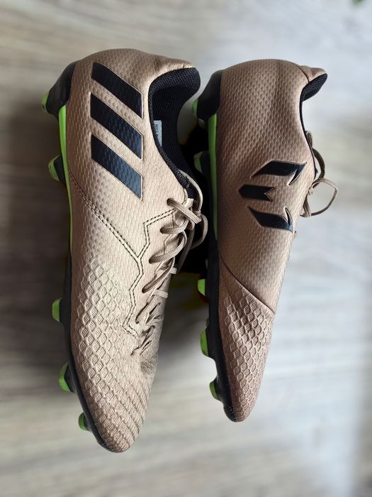 adidas Messi 16.3 FG/AG Turbocharge - Miedź/Czarny/Zielony rozmiar 38