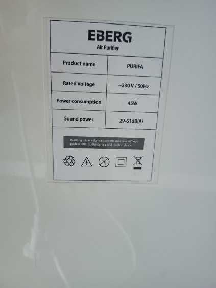 Oczyszczacz  Eberg Purifa + 2 filtry