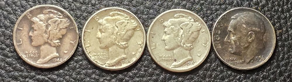 Dime Mercury Dime Roosevelt Srebrne stare 10 centówki 10 centów