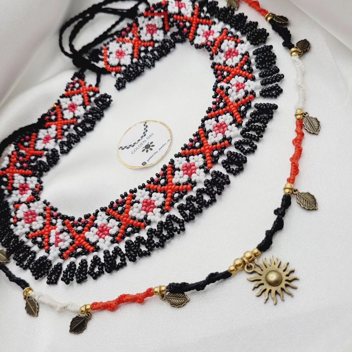 Украшения из бисера силянки чокеры