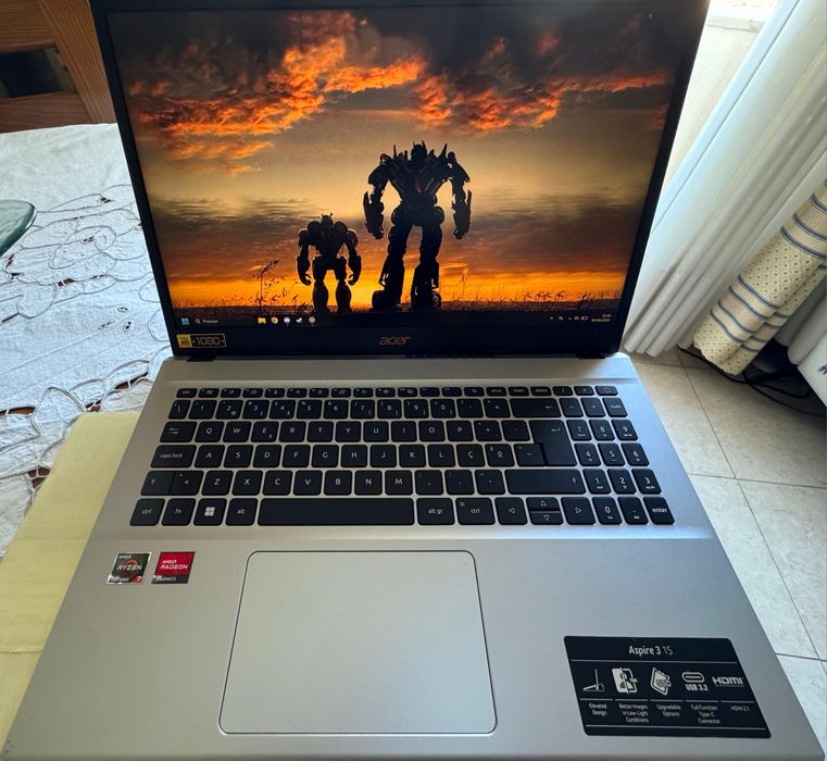 Portatil Acer A315-44p/Ryzen 7 5700u/16GB Ram/1 TB SSD/15'6
