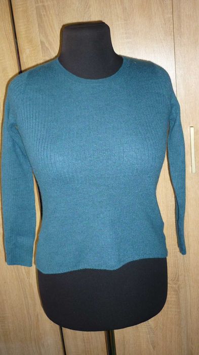 Max Studio- wełniany sweter r; M 100% merino