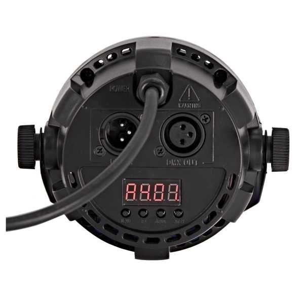 Reflektor PAR LED 9 x 1 W RGB + Kula Disco DMX Mix kolorów + pilot