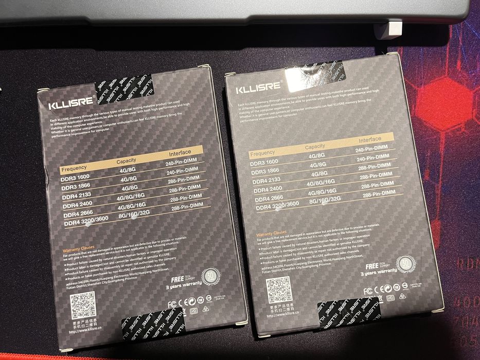 Нова оперативна пам'ять Kllisre DDR4 32Gb (2x16Gb 3200MHZ) White