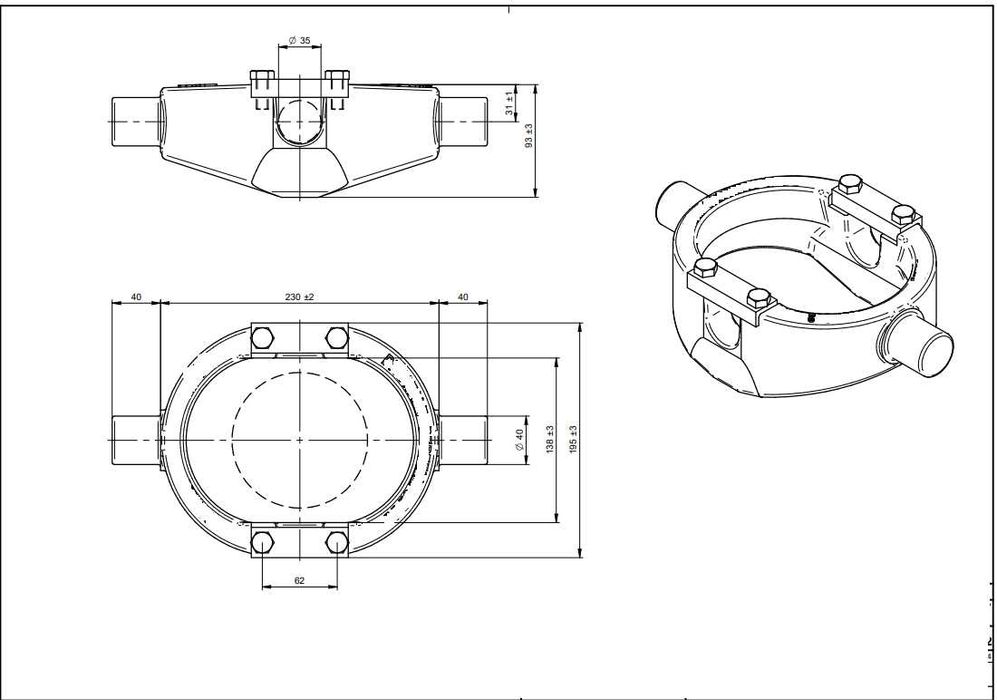 Siłownik doprzyczepy/wywrotki  ULC LZM do 7 Ton skok 124cm