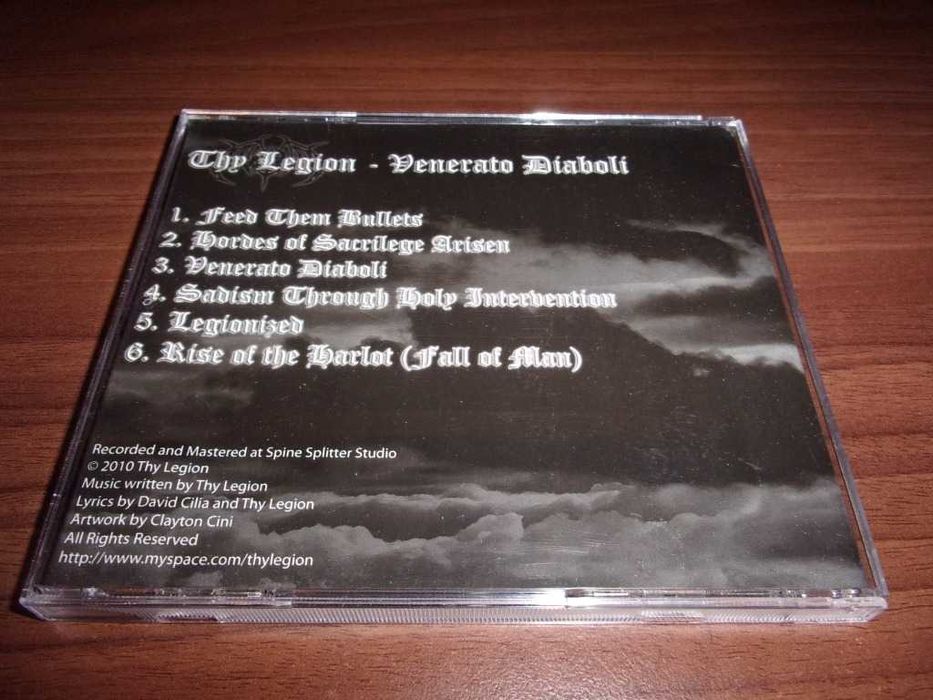 Thy Legion - Venerato Diaboli 1st press Not On Label Self-released